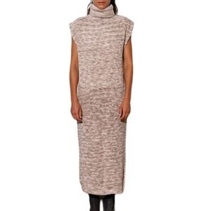 NWT Mara Hoffman Fadia Cream Khaki Sleeveless Sweater Dress - Sz S